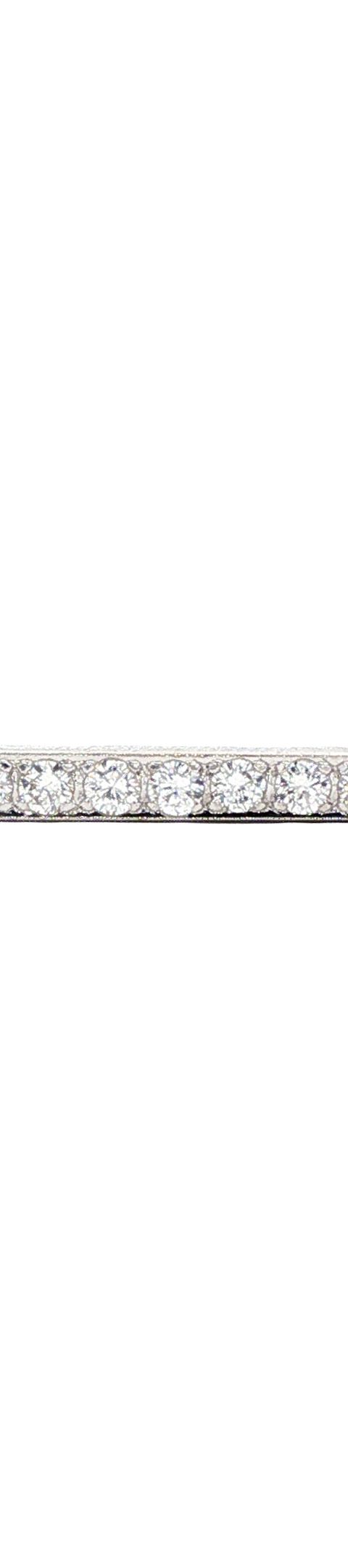 Vintage 14K White Gold Brooch with Diamond
